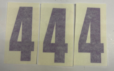 Nizled siffer dekal svart 4 10x5cm