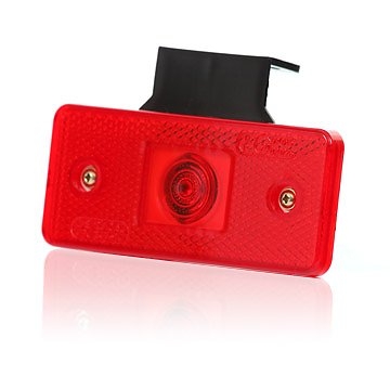 Strands Pos. Vaaleanpunainen 12-24V Kotelolla ja heijastimella. LED