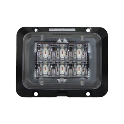 Strands Riktat Blixtljus Rektangulär Orange LED Plan Montering