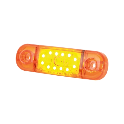 Strands Sidomarkering Slim 12 LED,9-36V IP68. E-Merkki.