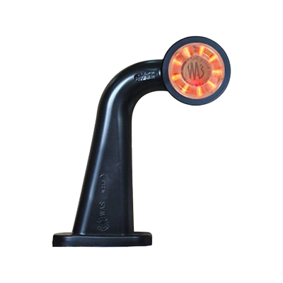 Strands Gummiarm Vit/Röd LED Vasen, Kirkaslasi. E-merkattu 12-24V