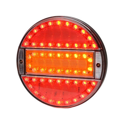 Strands Rund LED 3 Kammiota 12-24V, 142 mm halkaisija värillinen linssi