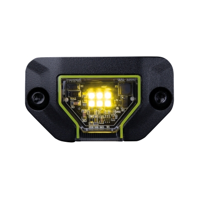 Rantayhteisön yhtenäinen kivi valo keltainen