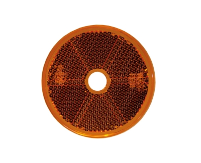 Strands Reflex Oranssi Pyöreä 60Mm M. Reikä 4-Kappaletta, E-Merkki.