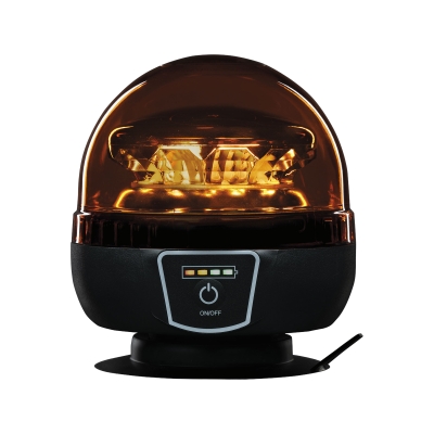 Strands Big Energy Kannettava Pyörivä Varoitusvalo Oranssi Linssi