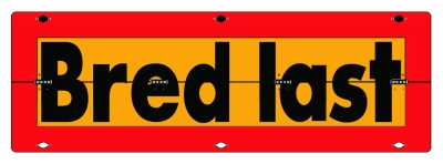 Leveä lasti -kyltti 900X300X2Mm