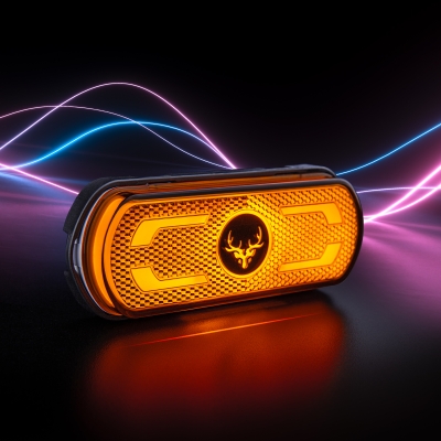 Rantojen vapausmaa linja sivumerkintä oranssi vilkkujen kanssa