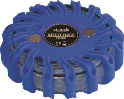 Rannikon varoitus/ohjattu salama-valo Puck, sininen LED, 6 kappaletta laukussa