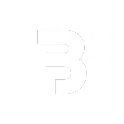 Bass Habit B-tarrat 7x7cm, valkoinen