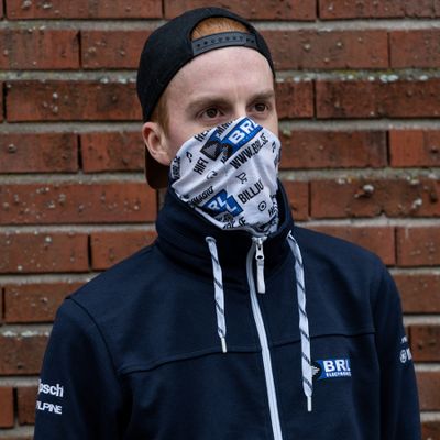 BRL Tubhalsduk Vit/Svart/Blå