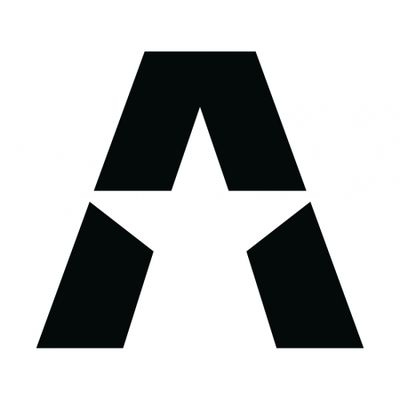 GAS A STAR -tarra 15.5x14cm, musta