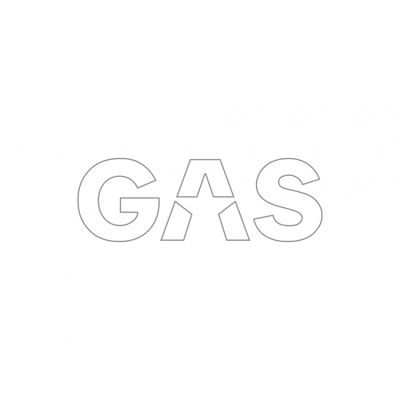 GAS-tarra 16x5.5cm, valkoinen