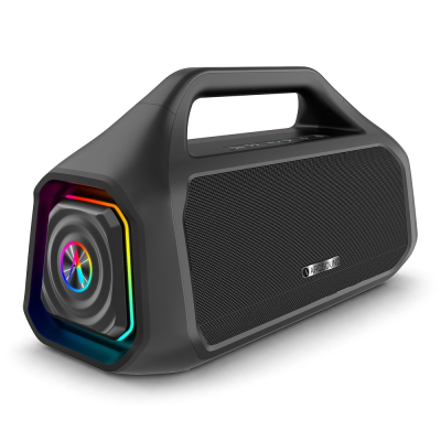 Arcsound STEAM tehokas kannettava juhlakaiutin Bluetoothilla, musta