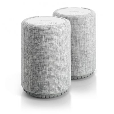 2-Pack Audio Pro A10 aktiv Wifi-högtalare, ljusgrå