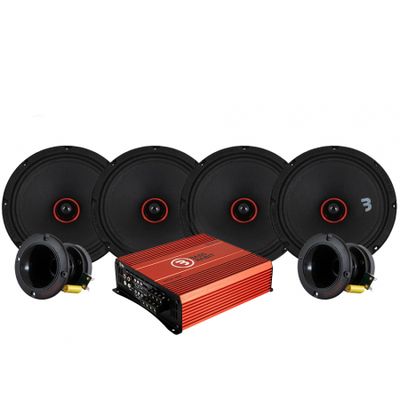 Bass Habit SPL Elite SE200M & SP35H SPL-paketti, jossa on vaihe, keskikoko