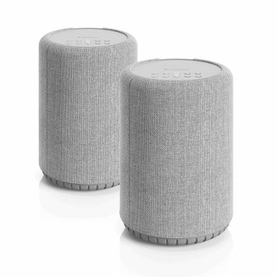 2-pack Audio Pro A10 MKII aktiv Wifi-högtalare, ljusgrå