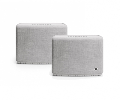 2-pack Audio Pro A15 W kannettava Wifi-kaiutin, vaaleanharmaa