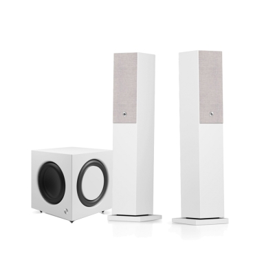 Audio Pro A38 W aktiivinen 2.1 stereopaketti SW-10:llä, valkoinen