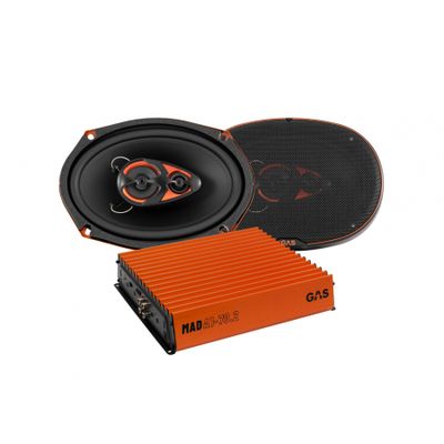 GAS ALPHA 6x9tum & MAD A1-70.2, högtalarpaket