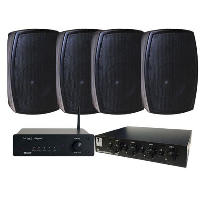 Dayton Audio DTA-120 & 2 par System One OD420 med Högtalarväxel
