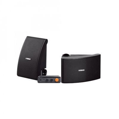 Yamaha NS-AW392 mustana Fosi Audio BT20A Maxin kanssa, ulkopaketti