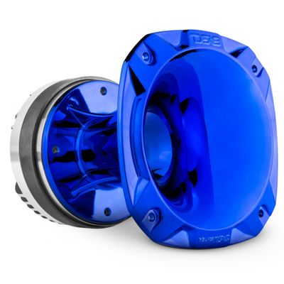 DS18 PRO-DKH1FC, kovaääninen 2 tuuman fenolikaiutin punaisella/sinisellä torvella