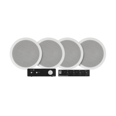 Dayton Audio DTA-100ST monihuonepaketti kytkimellä ja 2 paria System One IC620