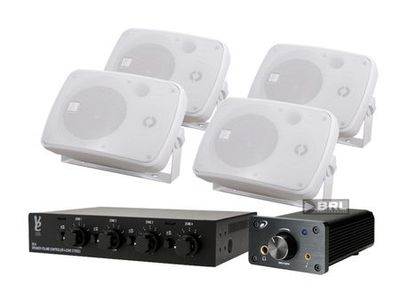 Dayton Audio DTA-120 + Veres Audio högtalarväxel + Veres Audio 244WIT