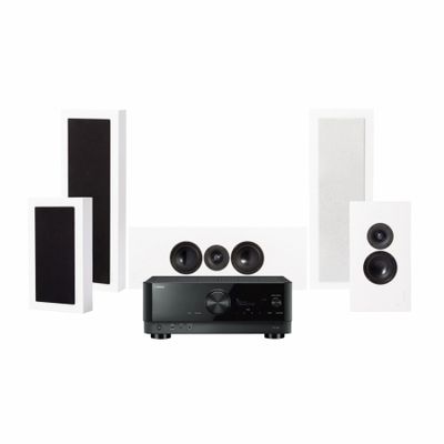 Yamaha RX-V6A & DLS Flatbox XL 5.0 hemmabiopaket, vit