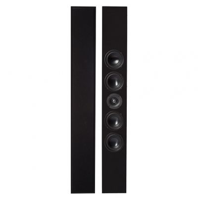 2-pakkaus DLS Flatbox Slim XL on-wall, matt musta