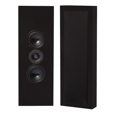 2-pack DLS Flatbox XL on-wall högtalare, mattsvart