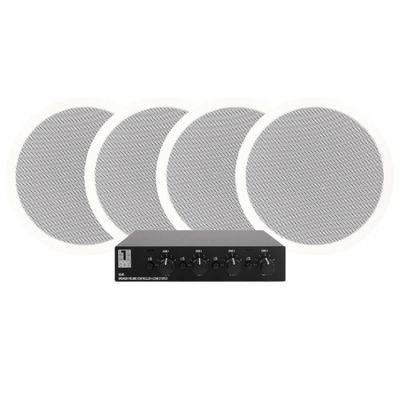 2 paria DLS IC611, 6.5” upotettavat kaiuttimet & System One SC4B