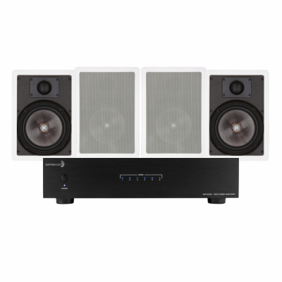 Dayton Audio MA1240a & 2 paria Magnat IW810 upotettavia kaiuttimia