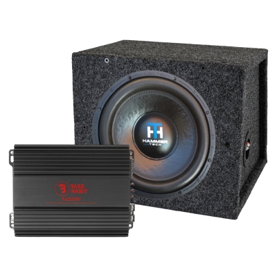 Hammer Tech LCW12V2D4 RA2000W:llä, 1x12 bassopaketti rakennussarjana