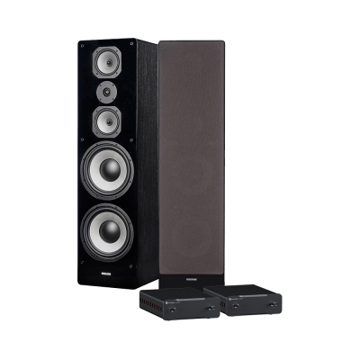 Dynavoice Challenger M-105 kaksoisella Fosi Audio monoblokilla, stereopaketti