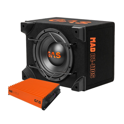 GAS MAD B1-110S ja A1-70.2, 1x10 tuuman bassopaketti
