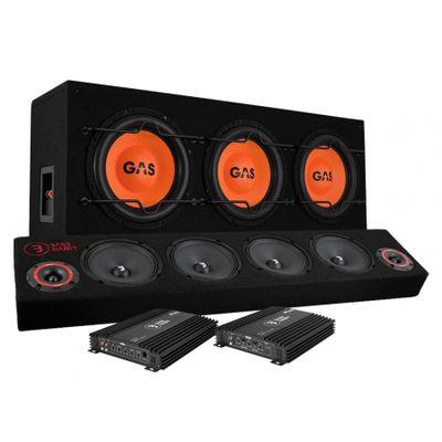 GAS MAD B1-310 peruspaketti & Play SPL64 raggarilauta loppuvahvistimella