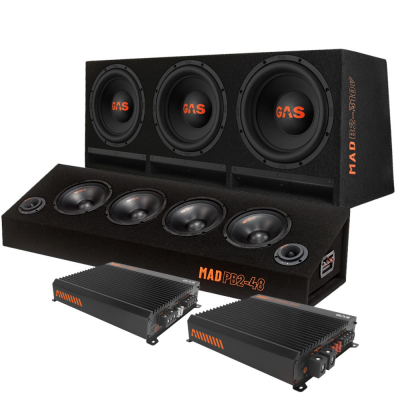 GAS MAD B2-310V ja PB2-48, raggaripaketti vahvistimella