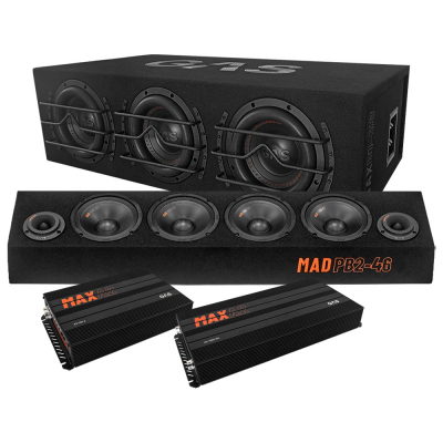 GAS MAX B1-38 ja MAD PB2-46, raggaripaketti vahvistimella