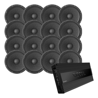16-pack GAS MAX PM2-64 Recoil SPL4200.4:n kanssa, SPL-paketti Large