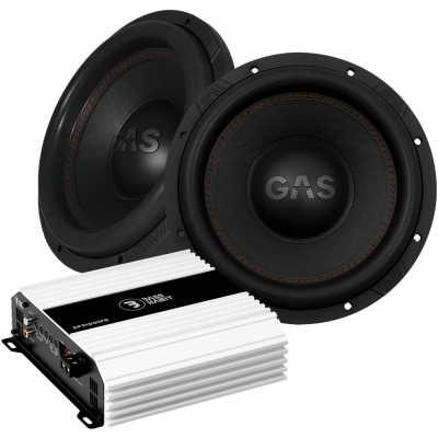 2-pack GAS MAX S1-12D1 Bass Habit SP31001FR:n kanssa, 2x12 bassopaketti