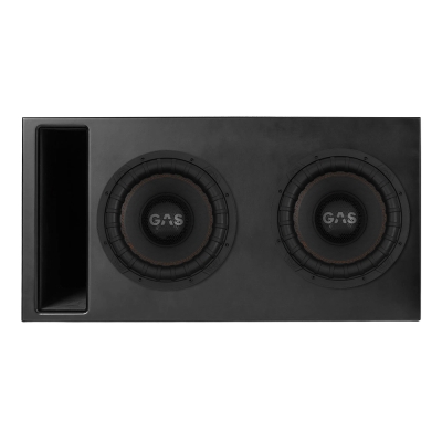 Portattu 2x12 tuuman Comp-kotelo kahdella GAS MAX S2-12D1 -kaiuttimella