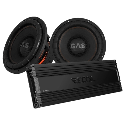 2-pack GAS MAX S2-15D1 Recoil SPL6500.1:n kanssa, 2x15