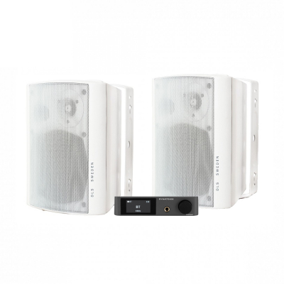 Dynavoice CA802BT & DLS MB5i ulkokaiuttimet, valkoinen