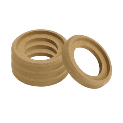 4-pack upotettu MDF-renkaita diskanteille, 72 mm