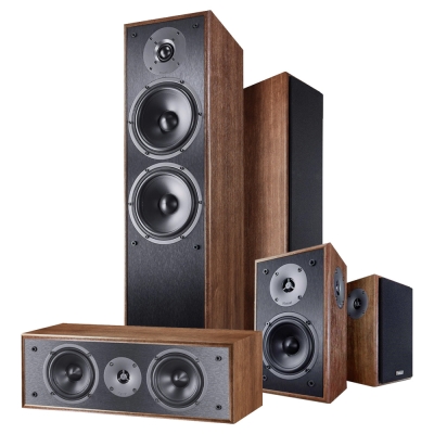 Magnat Monitor S pähkinäpuu, Dolby Atmos 5.0 kaiutinpaketti