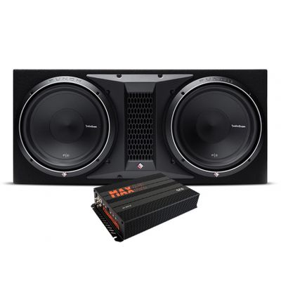Rockford Fosgate P2-2X12 ja MAX A2-800.1D