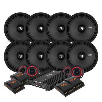 8-pack Bass Habit SP165M SP25A SPL-paketti, suuri