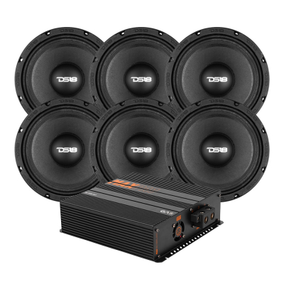 6-pack DS18 PRO-FU10.4 MAX PA1-1500.2DZ1:llä, SPL-paketti