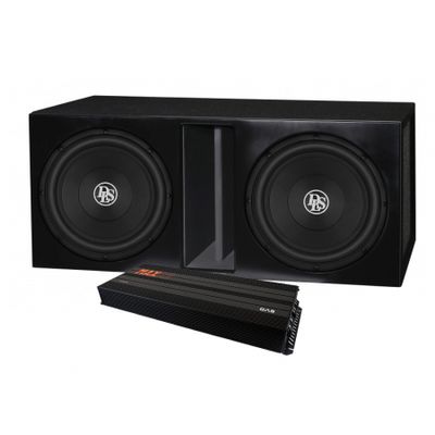 2-pakkaus DLS RCW12.D2 laatikossa GAS MAX A2-2500.1DL, bassopaketti